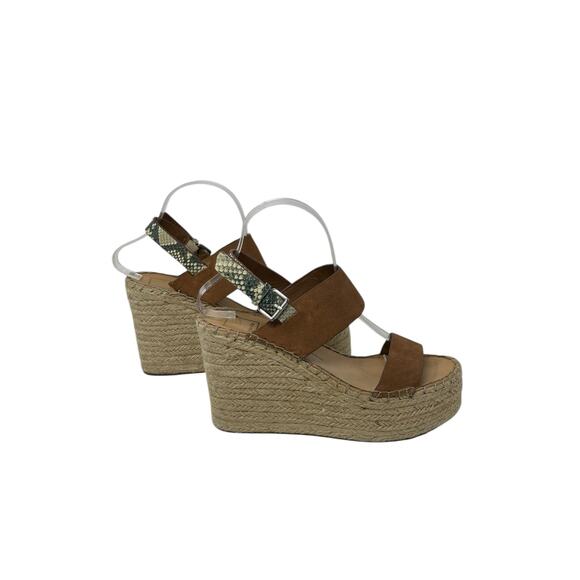 Dolce Vita Brown Suede Spiro Wedge Platform Sandal Size 8 - Picture 11 of 16